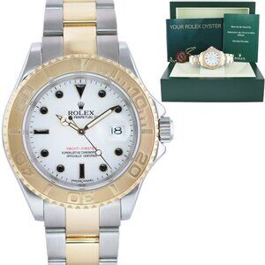 Mint! Rolex Yacht Master Two Tone Gold Watch With Box